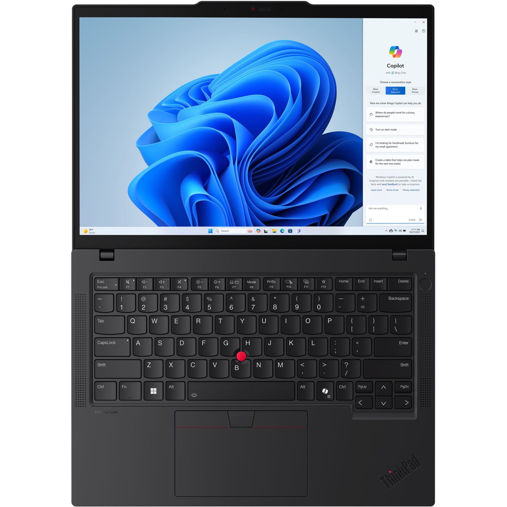 Laptop Lenovo ThinkPad T14 Gen 5 (Intel), 14" FHD IPS 500nits Touch Screen, Intel Core Ultra 5 135U 12-core, 24 GB DDR5, 512 GB SSD m2 PCIe, Intel Graphics, Windows 11 Pro, 1.38 kg. Black