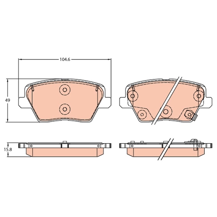 Fékbetét Készlet, Tárcsafék Gdb2319 Hyundai I30/I30 Kombi Kia Ceed/Ceed Sportswagon/Proceed/Xceed