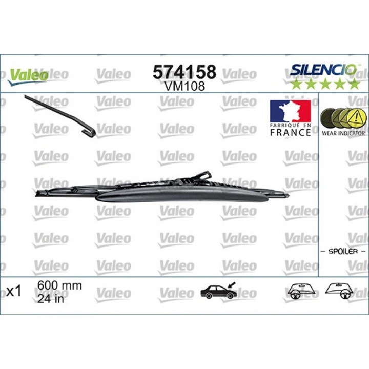 Lamela Stergator 574158 Bmw X5 Chevrolet Captiva/Malibu Chrysler Sebring Citroën C-Crosser/C-Crosser Enterprise/Xantia