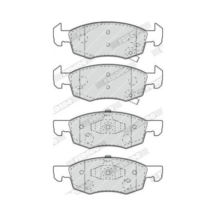 Set Placute Frana Fdb4866 Opel Corsa E Vauxhall Corsa Mk 4/Corsavan Mk Ivcaseta/