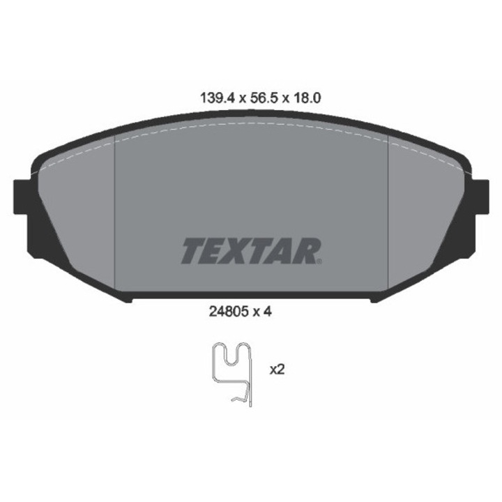 Fékbetét készlet, tárcsafék 2480501 Honda Lagreat/Odyssey