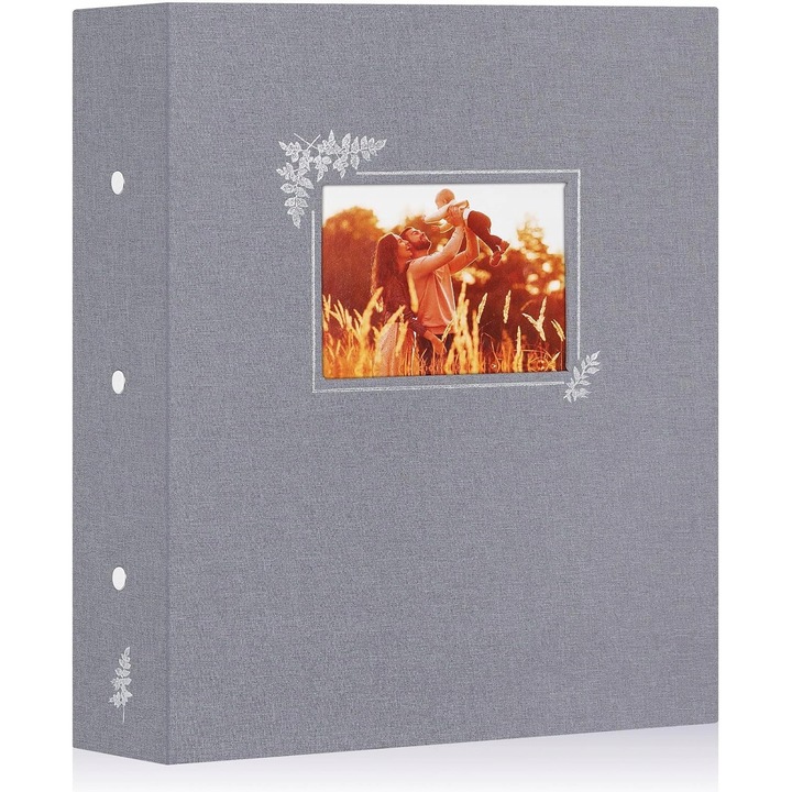 Album foto, 1000 poze, 11,5x15cm, gri, 32x37,5x8cm