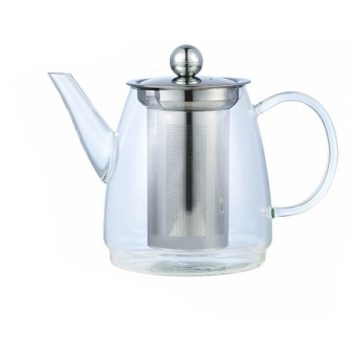 Infuzor ceai sticla 0.9L cu sita - Kinghoff