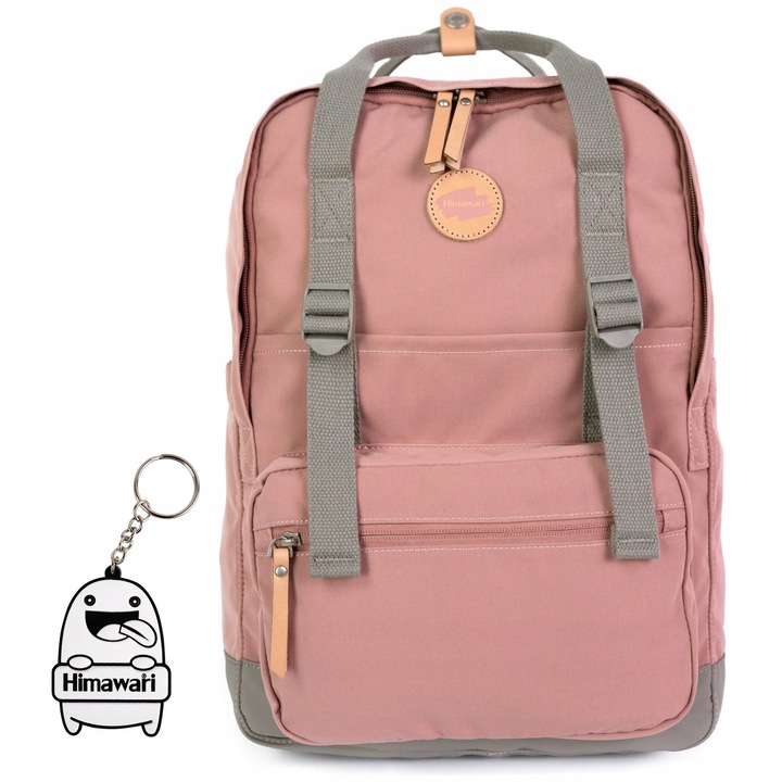 Rucsac Himawari Study M - Roz Prafuit, Urban, Impermeabil