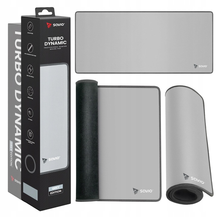 Pad Gaming Savio Turbo Dynamic L Grey Edition 70x30cm