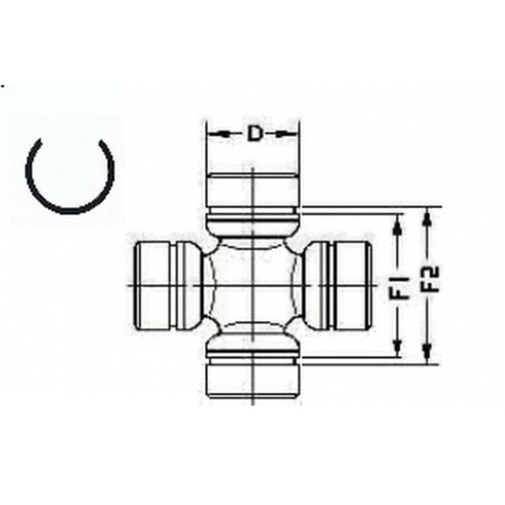 Csukló, Csuklós Tengely U925 Toyota 4 Runner 2/Hilux 4 Pick-Up/Hilux 5 Pick-Up/Hilux 6 Pick-Up/Land Cruiser