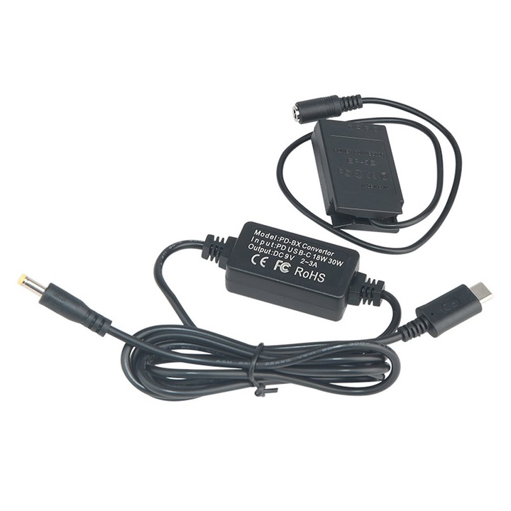 Alimentator Tip Baterie EN-EL22 Nikon EP-5E Dummy Battery DC COUPLER TYPE-C PD