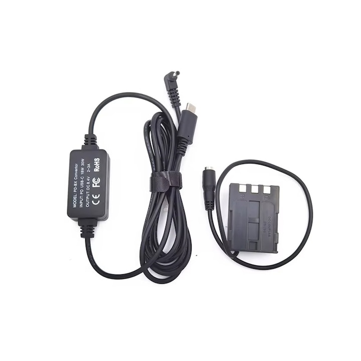 Alimentator Tip Baterie NB-2L Canon DR-700 Dummy Battery DC COUPLER TYPE-C PD