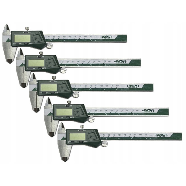 Set 5x Subler Digital 150mm Insize, Calitate Superioara, Certificat