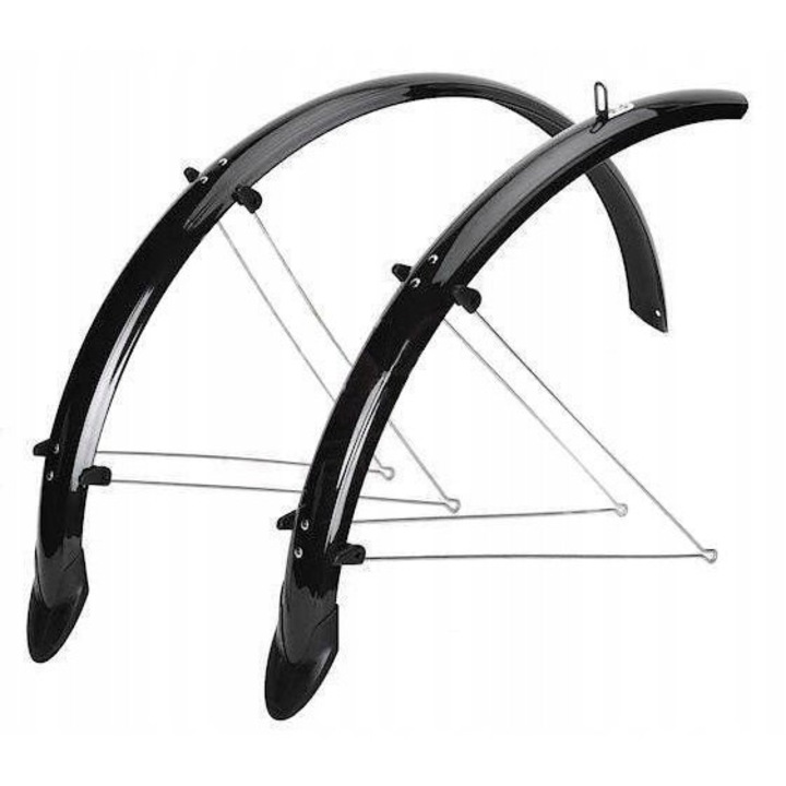 Set Aparatori Noroi Bicicleta Orion 26" Negru, Latime 53mm, Cu Clape