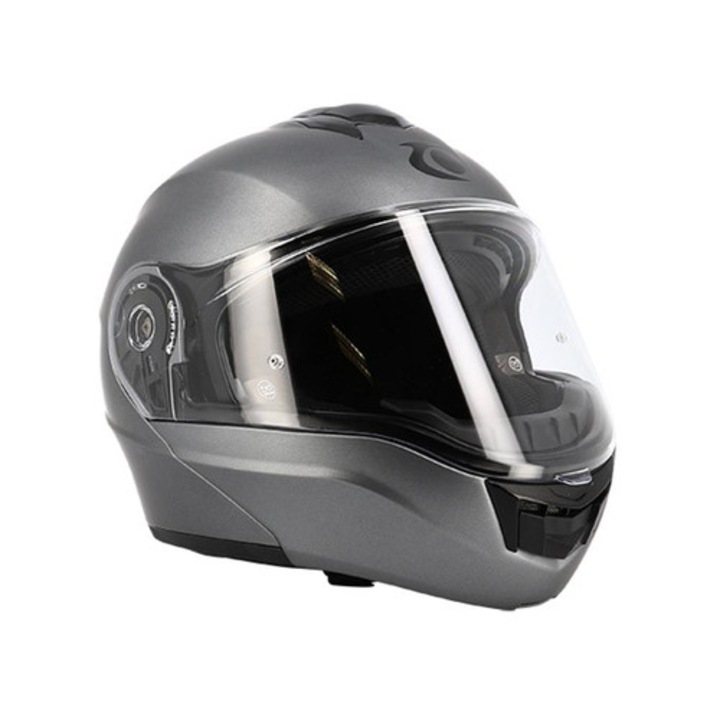 Moduláris sisak dupla plexivel Trendy T-706 matt faszén M MX_CGN515442