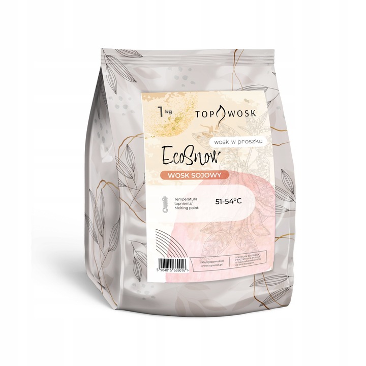 Pudra de ceara de soia Eco Snow 1kg - Lumanari libere, usor de creat
