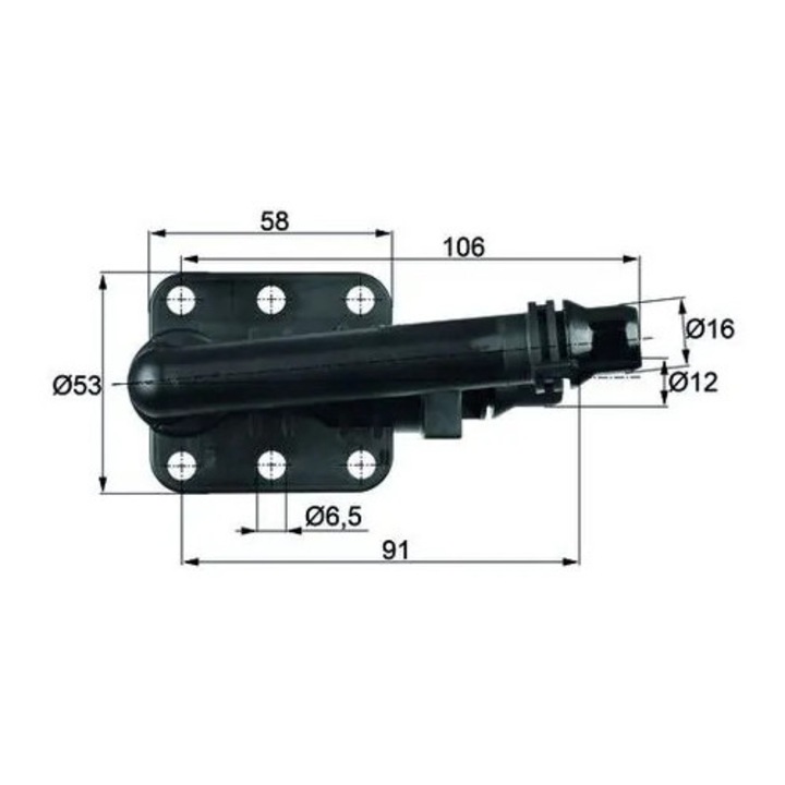 Termosztát, Olajhűtés Bmw 6 Cabriolet (E64) Benzin Mahle To582