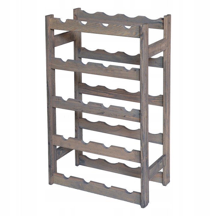 Suport bauturi, STOLMAK, suport din lemn pentru 20 sticle, culoare naturala