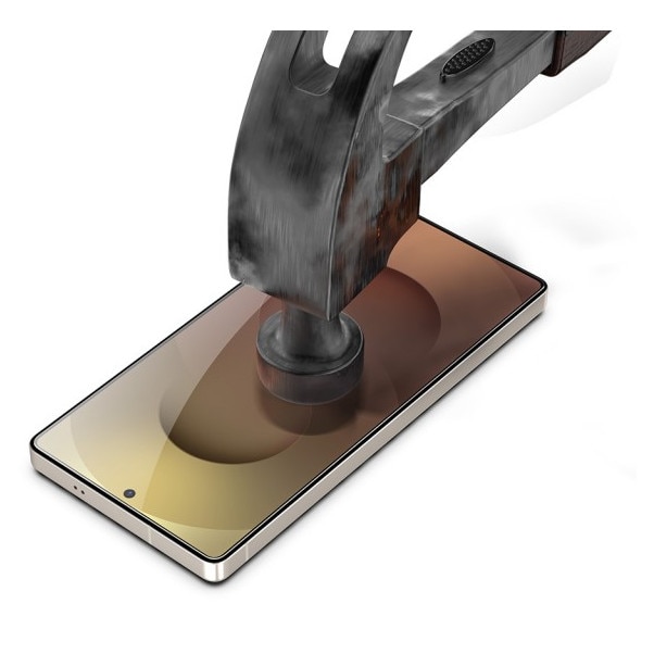 Pachet 2 x Folie Sticla Upzz® Titan Pentru Samsung Galaxy S25 ULTRA, Aplicator Inclus, Montaj Rapid, Transparenta Cu Rama Neagra