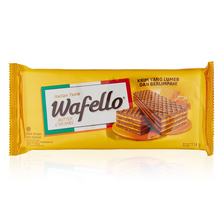 Wafello - Napolitane cu crema de caramel si unt (set 6 buc)