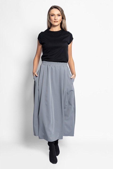 Antonia M, Fusta cu buzunare laterale, Gri