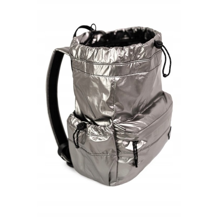 Раница Himawari Silver mini S, сребриста, 10L, за лаптоп 14"