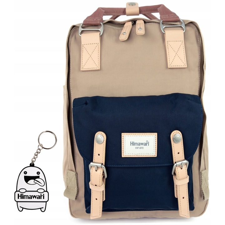 Rucsac Himawari Double Autumn S - Bej Deschis/Inchis, pentru Laptop