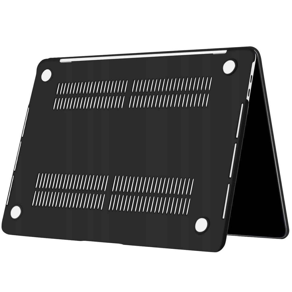 Carcasa Hard Case pentru MacBook Pro 13 inch, Alogy, finisaj mat negru, protectie impotriva zgarieturilor, acces complet la porturi