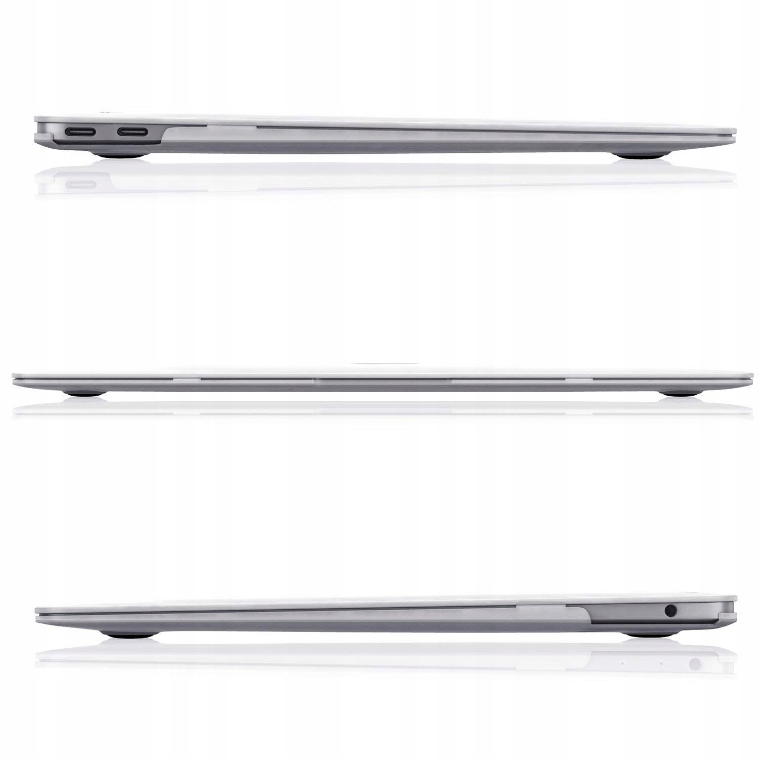 Etui Tech-Protect Smartshell pentru MacBook Air 13, Crystal Clear, 2022, set 1x etui