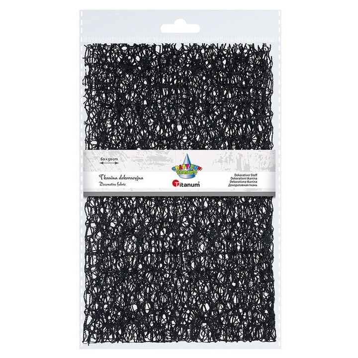 Tkanina decorativa neagra 60x50 cm set Titanum