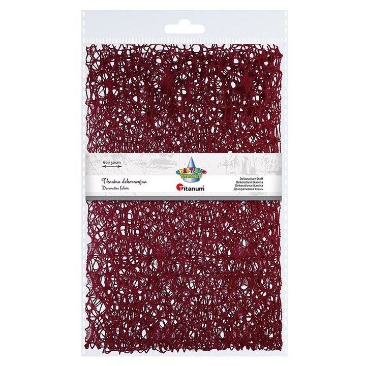 Tkanina decorativa bordo 60x50 cm set Titanum