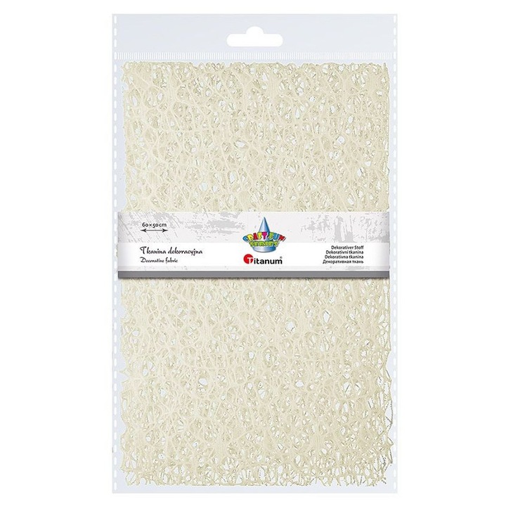 Tkanina decorativa ecru 60x50 cm Titanum
