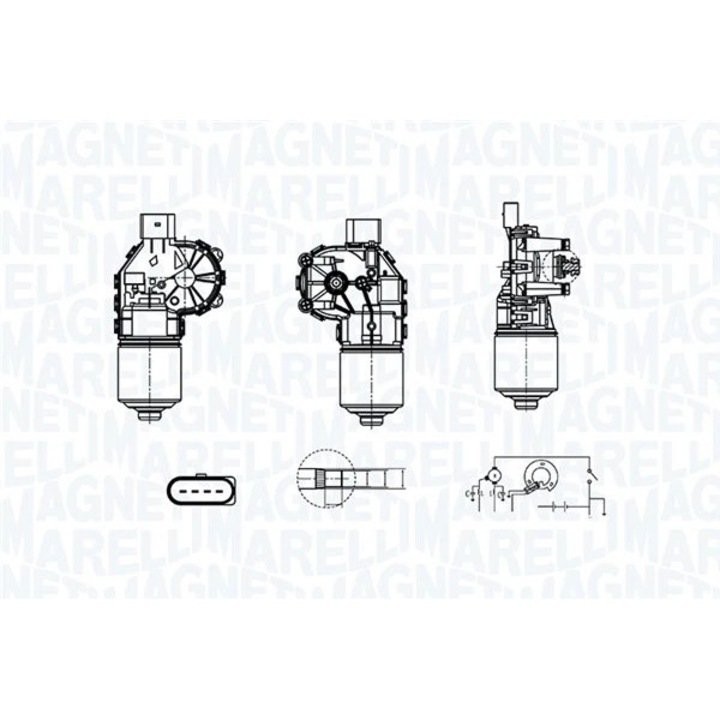 Motor ablaktörlő elöl 064380000010 Vw Passat Alltrack B8/Passat B8