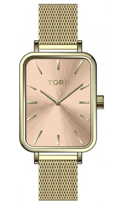 Ceas de dama TORII G20GS.RG, auriu alb, clasic de moda