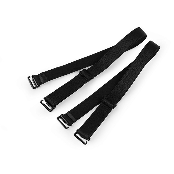 Bretele sutien, negre, 10 bucati, 10mm