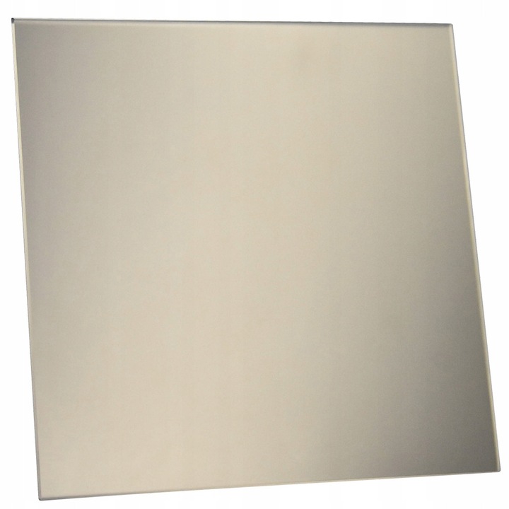 Grila ventilatie F.H. ANA 15x15cm, panou decorativ sticla satinata aurie, montaj perete/tavan