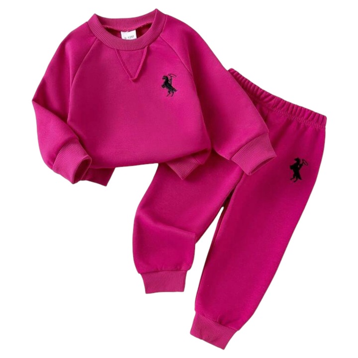 Комплект за момичета, фуксия, 99x104 см, есен