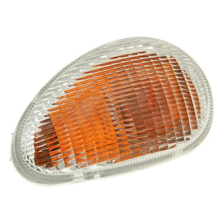 Semnalizator Vespa ET2/ET4, față stânga, cu lentilă transparentă MX_L-SA7325