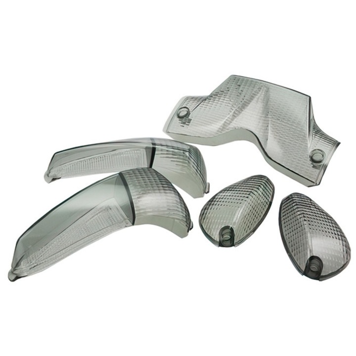 Irányjelző búra készlet STR8 (4) hátsó lámpával Gilera Runner 2003 után fekete MX_STR-620.23/BK