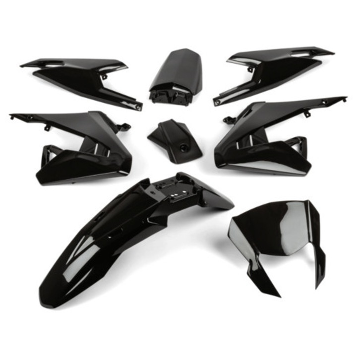 Burkolat készlet 8 db fekete Aprilia SX 2018 utáni MX_STR-983.00/BK