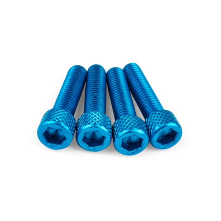Szívócsavar készlet M6x25mm alumínium kék (4 db) MX_STR-553.01/BL