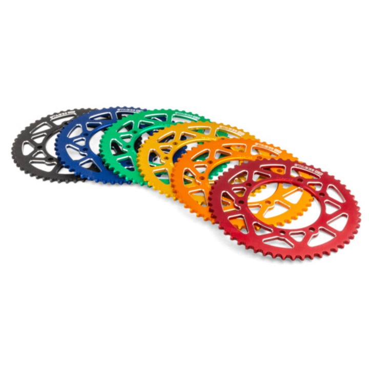 Hátsó lánckerék 53 fogas - 420 Stage6 alumínium CNC fekete Aprilia SX 50 MX_S6-2018902/BK