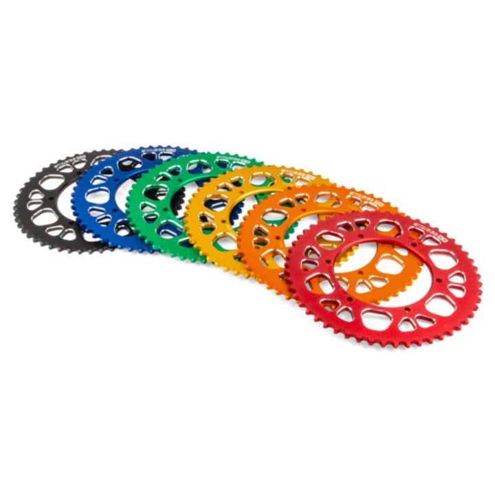 Hátsó lánckerék 53 fogas - 420 Stage6 alumínium CNC narancssárga Rieju MRT MX_S6-2018901/OR