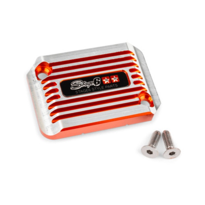 Fékhenger fedél Stage6 SSP II Yamaha Aerox / Benelli eloxált narancssárga MX_S6-SSP101-2BZ/OR