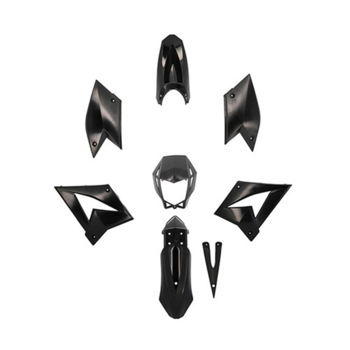 Burkolat készlet, 8 darab, fekete CPI SM MX_A351000