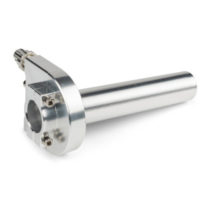 Gázmarkolat eloxált ezüst MX_STR-095.01/SI