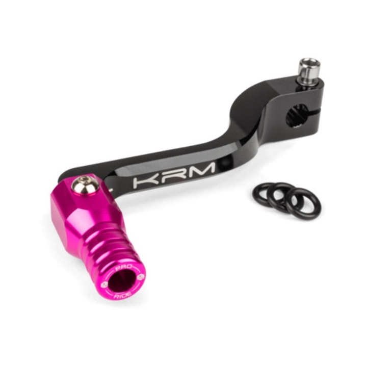 Manetă schimbător viteze KRM negru / roz Derbi MX_KR329F
