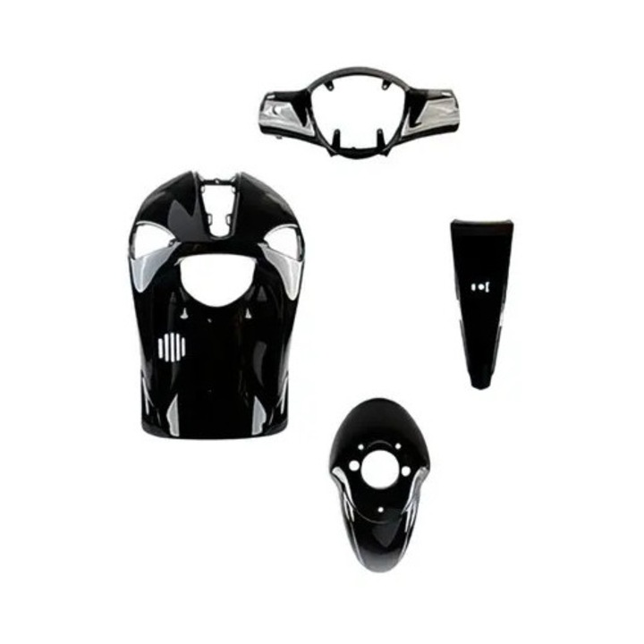 Burkolatkészlet 4 db fekete Piaggio Liberty 2004 - 2014 MX_STR-952/BK