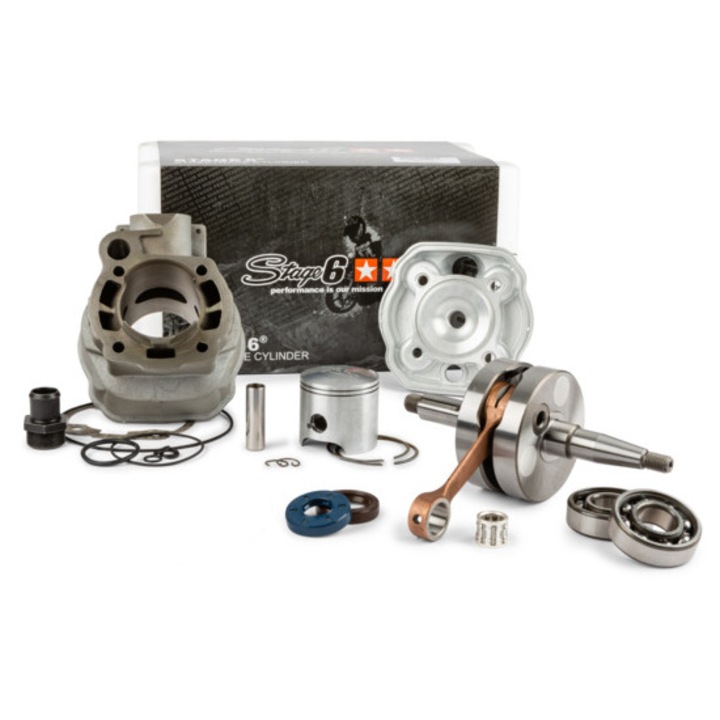 Комплект за тунинг цилиндър + колянов вал Stage6 Streetrace 77cc Minarelli AM6 MX_S6-7118810/PACK1
