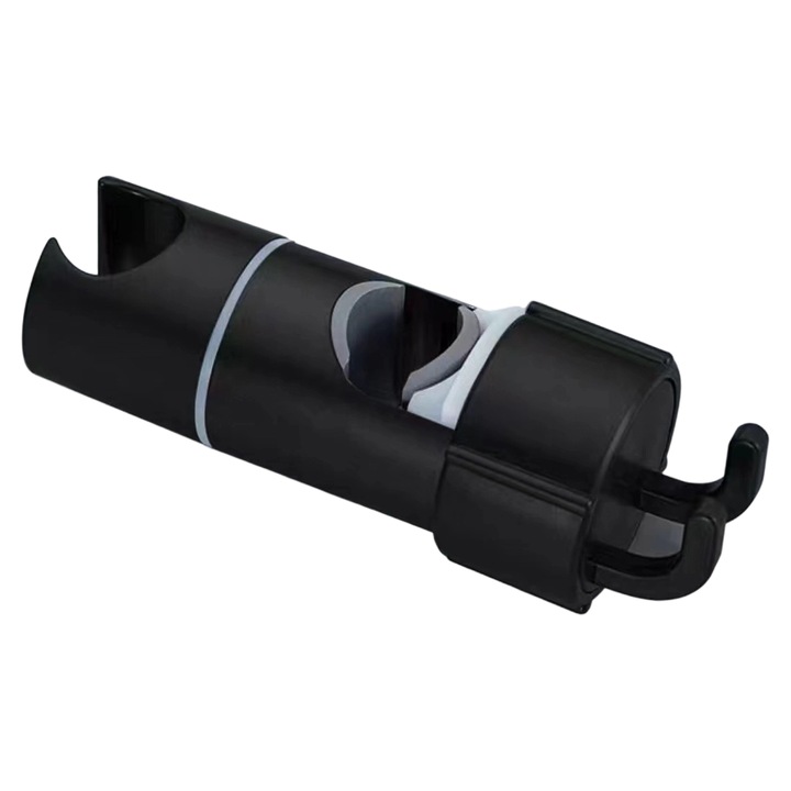 Glisor tija dus, suport pentru cap de dus fara gaurire, negru