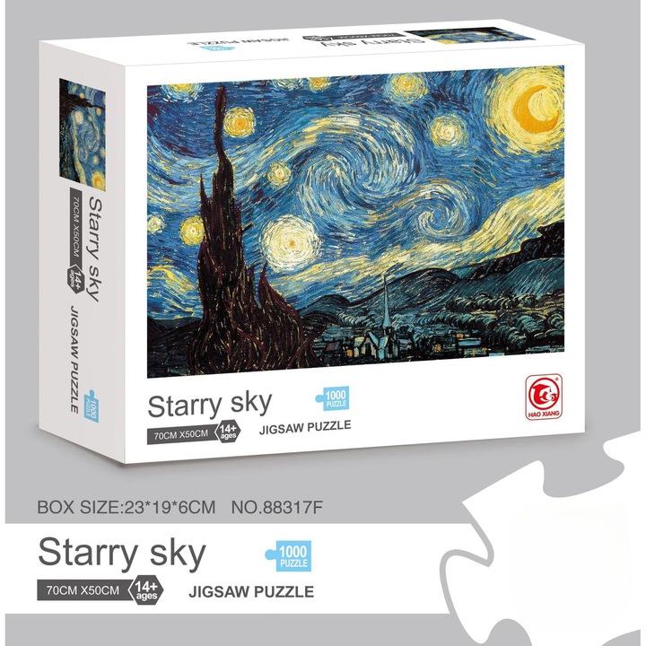 Puzzle csillagos ég, 1000 darabos, készlet