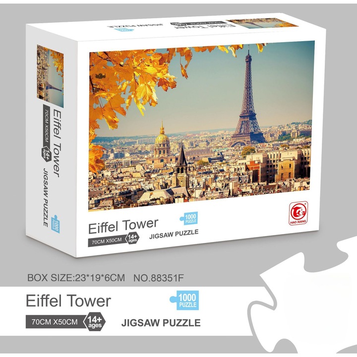 Пъзел, 1000 части, Айфелова кула, класически