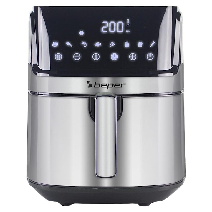 Фритюрник Airfryer, 7 л, мощност 1700 W, тъчскрийн дисплей, 8 програми, регулируем таймер