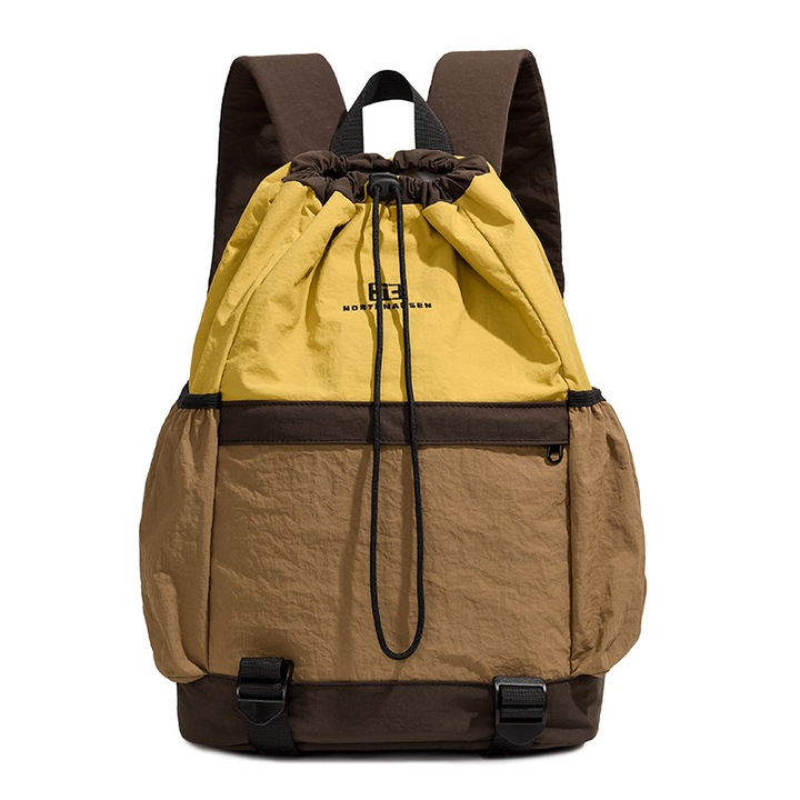 Rucsac camping, 40x29x16cm, galben/maro